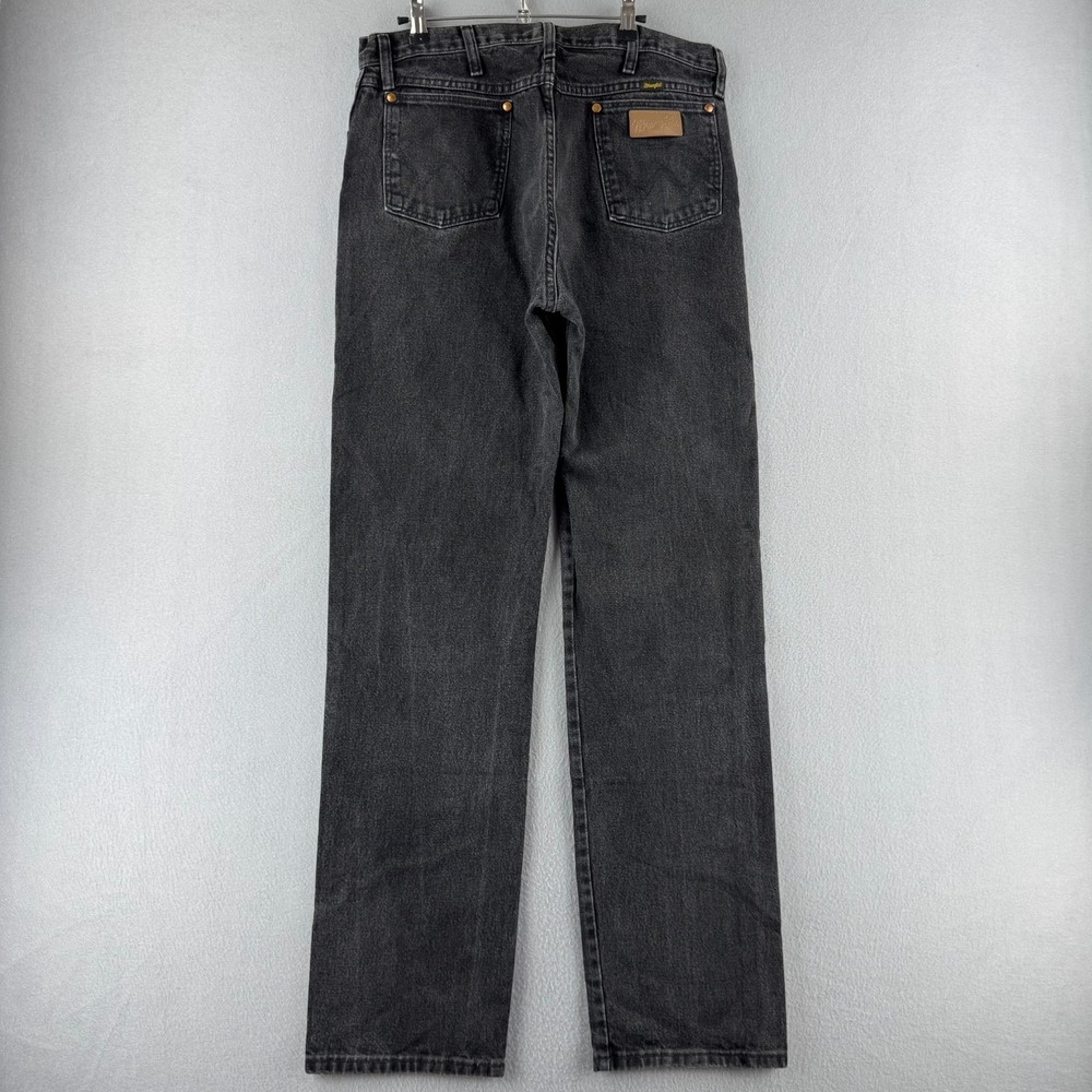 Vintage Wrangler Jeans Mens 34x36 Black Cowboy Cut Original Fit Western‎ Work